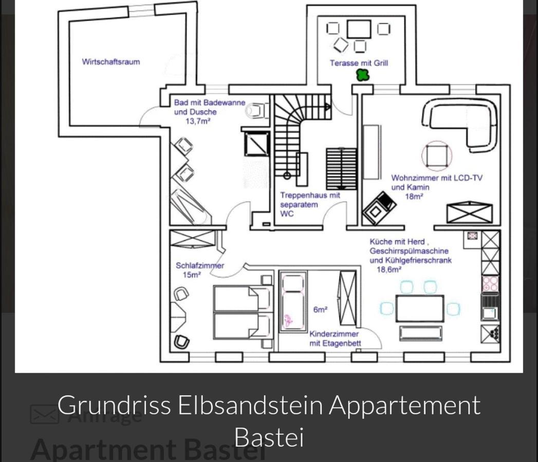Guesthouse Elbsandstein App. Bastei Rathmannsdorf Екстер'єр фото